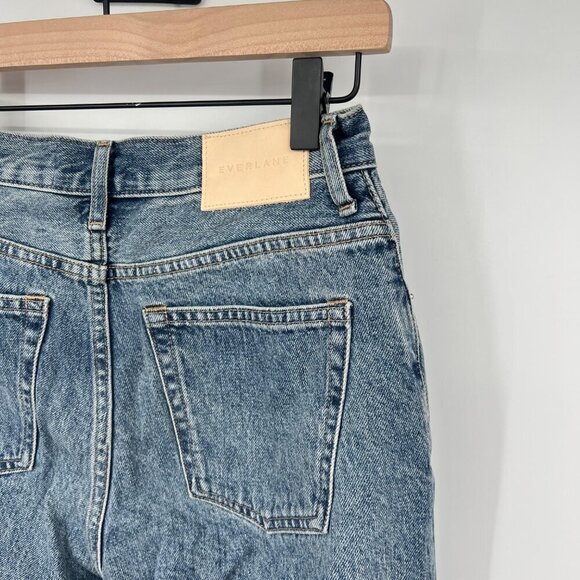 Everlane '90s Cheeky Straight Jean Ankle Length High Rise Size 26 crop Blue Jean - Picture 8 of 13